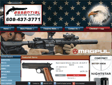 Tablet Screenshot of essentialshootingsupplies.com